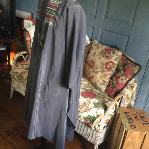 Johnny Was BIYA tunic dress 100% Silk Medium - Picture 5 of 13